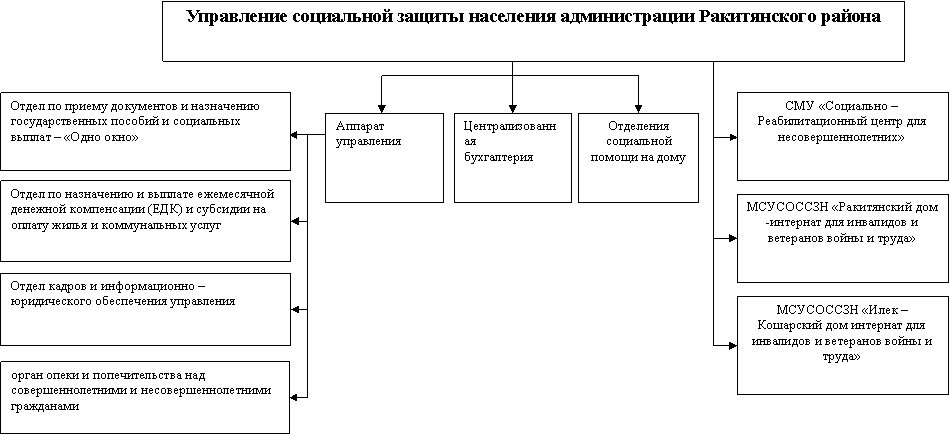 Структура социальной защиты населения схема